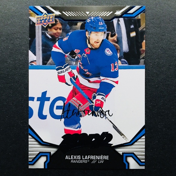 Alexis Lafreniere - 2022-23 Upper Deck MVP Factory Set Blue Script #192 - Picture 1 of 2